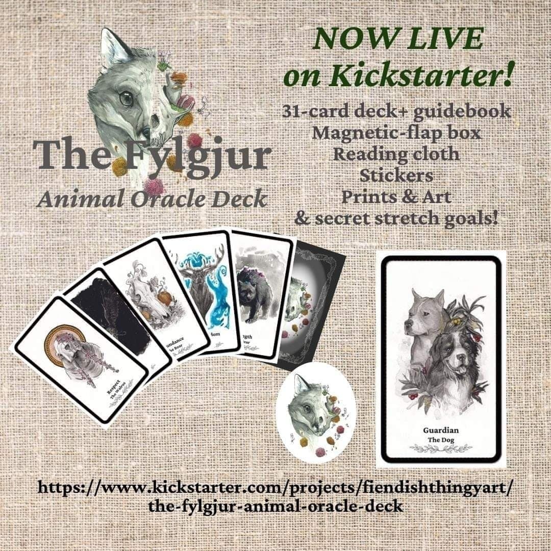 HarrisonWebbArt's tweet image. This card lets us know that we&apos;re protected by powers greater than us in this Universe, that we can trust that it&apos;s safe to gather up our gumption &amp;amp; move forward on our path despite our fear.

#Kickstarter #divination #everydayoracle
2/