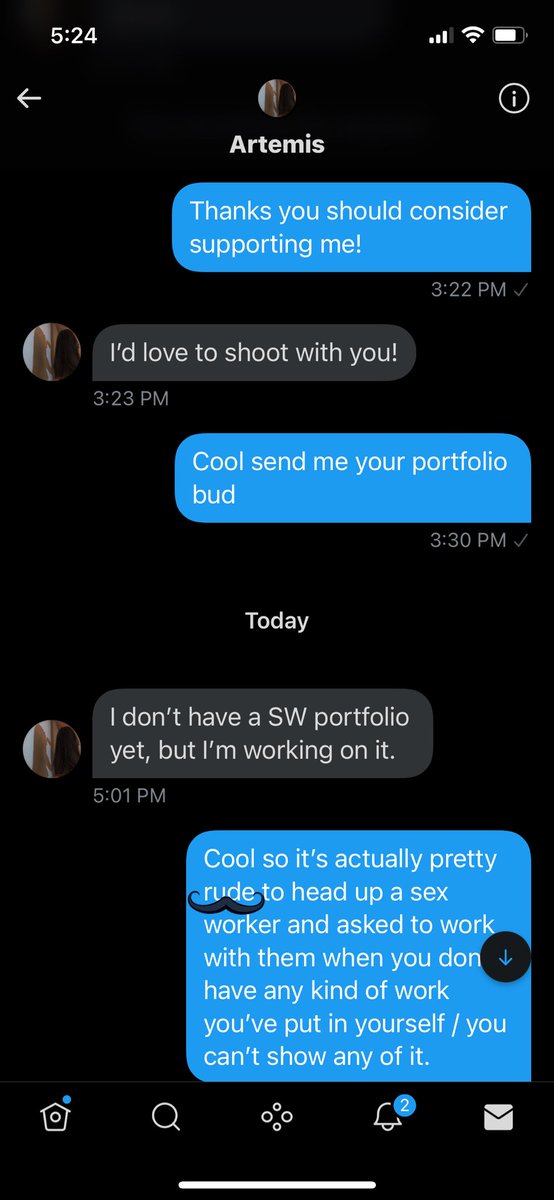 SlutHips's tweet photo. #NeverDoThis
HMU to say you love my work, but you’d rather work with rather than support me -but you aren’t industry-
You’re just ANOTHER horny yahoo with nothing to offer, tryna piggyback off the effort and work of a sex worker! @ArtfulDark
#stopitguys #wtf #seriously #cap https://t.co/EbLxN8rtCl