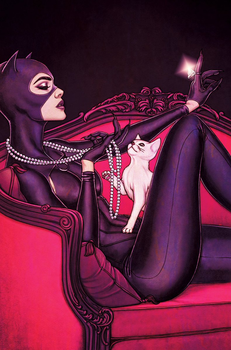 RT @catwomanarchive: — catwoman #40 variant, art by jenny frison https://t.co/CQ0reJ1AWl
