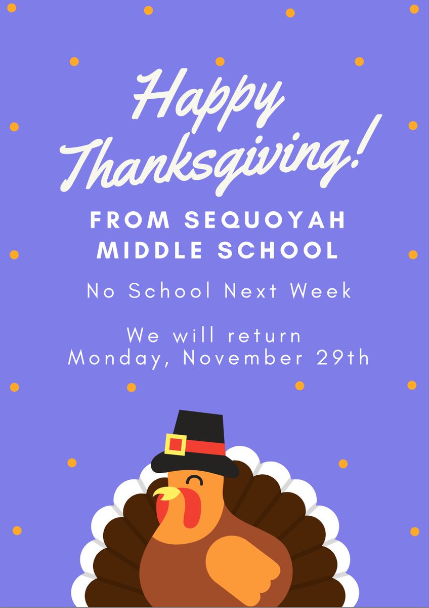 Happy Thanksgiving to our Sequoyah Family!