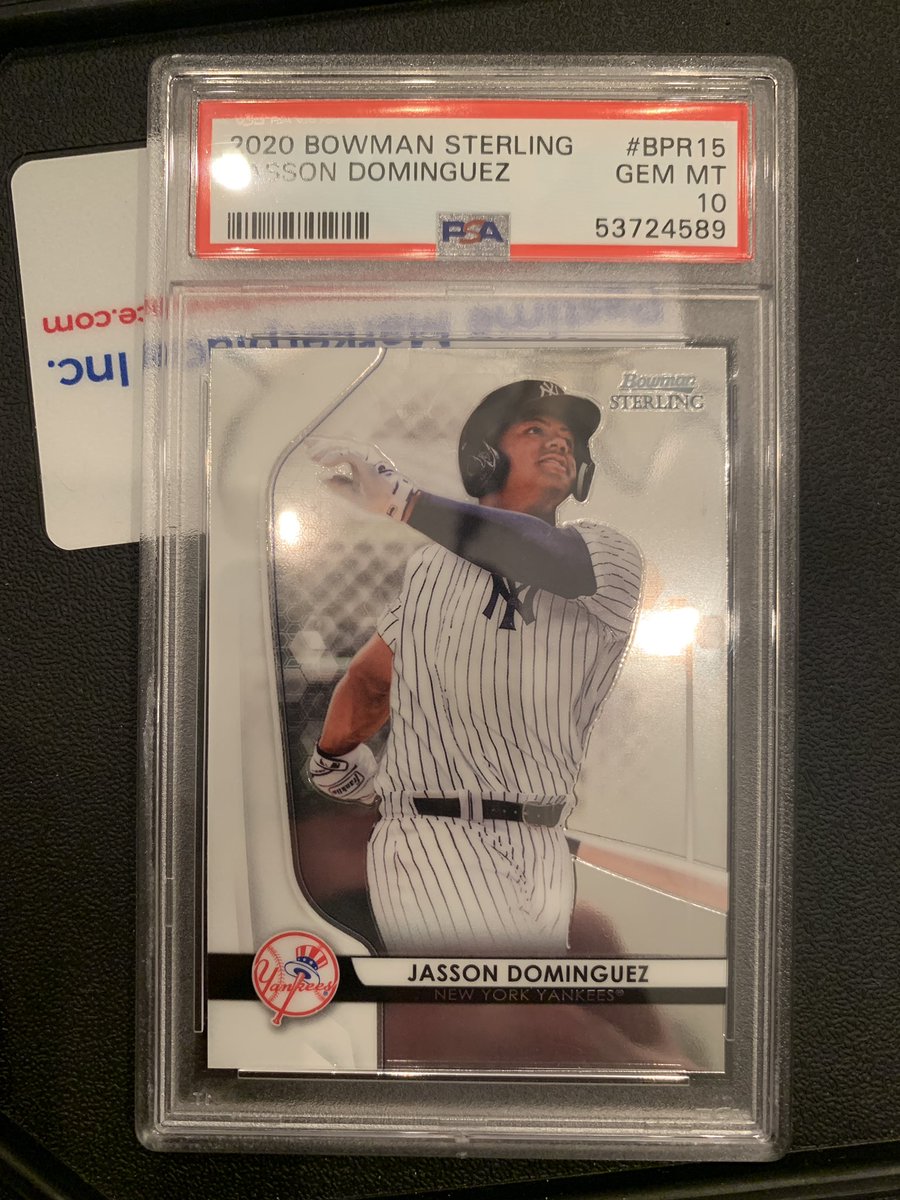 drewscardshop's tweet photo. It’s hobby appreciation time. All you have to do is RT to be entered to win this Dominguez PSA 10! I appreciate each and everyone of you who put up with my BS. https://t.co/K33m5VXsDt