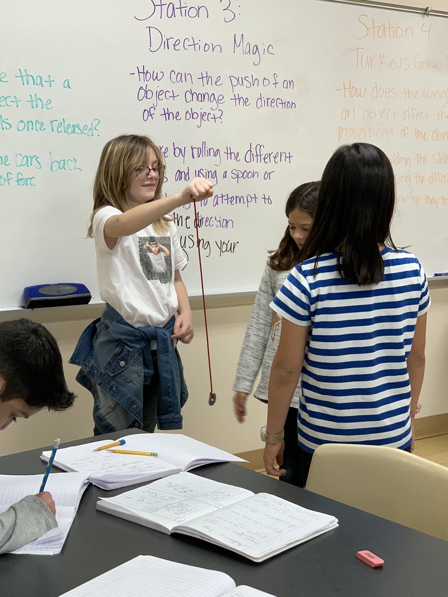 Exploring forces earlier this week in the science lab! #hmeproud