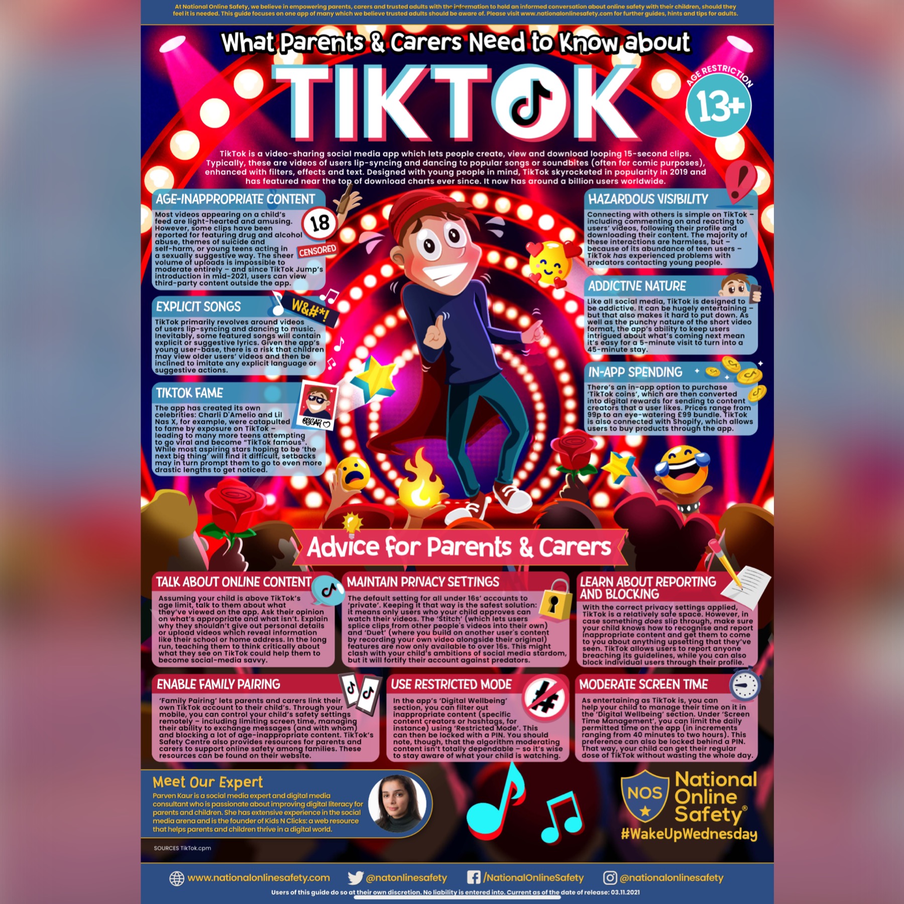King's Academy College Park on Twitter: "What you need to know about…TikTok  @natonlinesafety #nationalonlinesafety #parentalcontrols #onlinesafety  #onlinesafetyforkids #esafety #esafetymatters #wakeupwednesday  https://t.co/TZMdFWR8sP" / Twitter