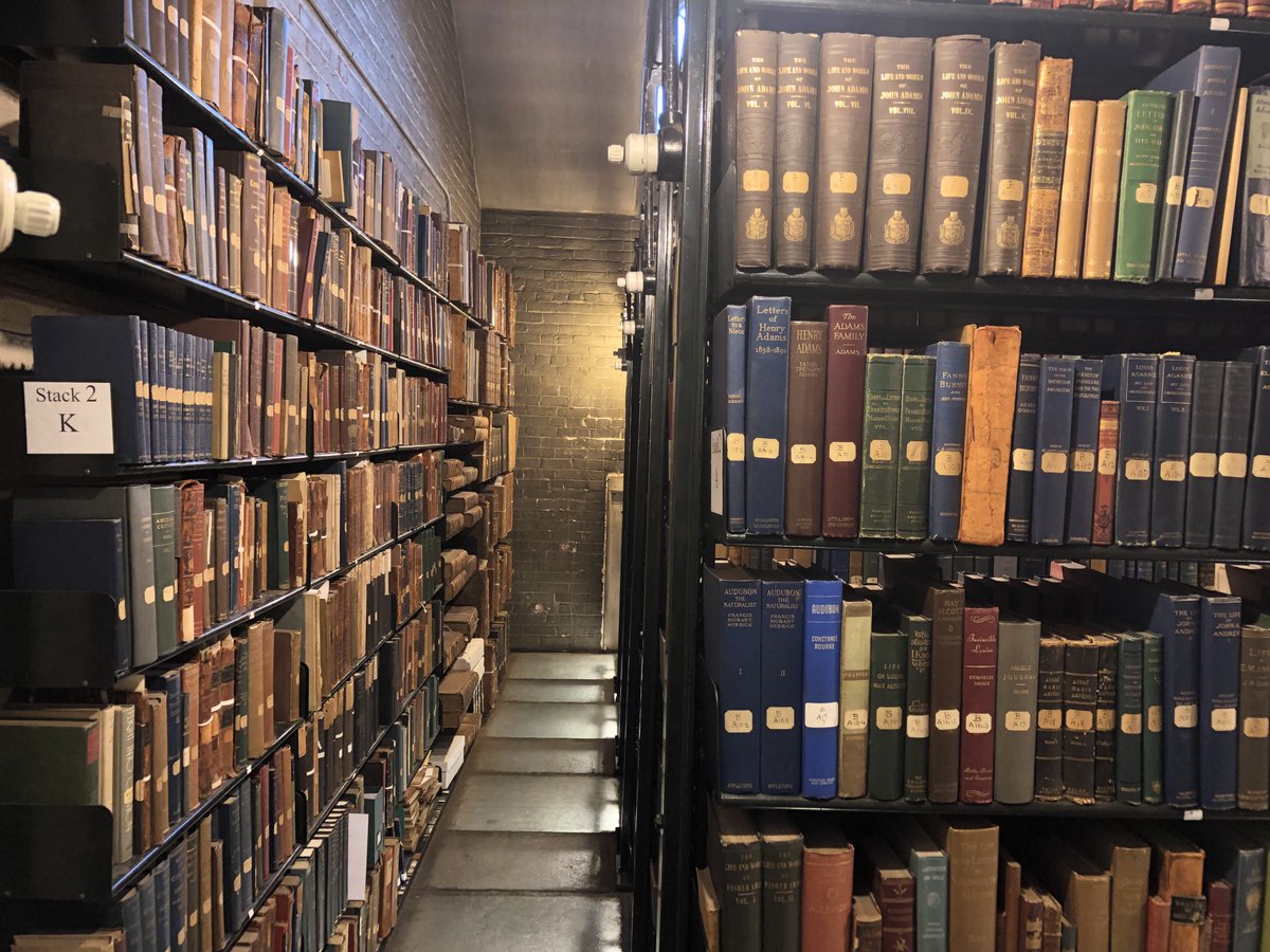 salem_athenaeum's tweet photo. Known as "Stacks 2," this is the upper level of the Athenaeum stacks, which is off limits to visitors. Many of the books in this area are available to circulate, but we gladly page them for you. https://t.co/387GaC4ovv