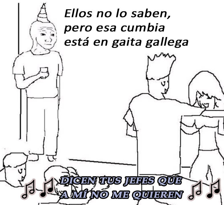 Lo realmente interesante de “Tus jefes no me quieren” es que el endecasílabo utilizado allí es muy extraño, se llama “endecasílabo dactílico” o “endecasílabo de gaita gallega”.