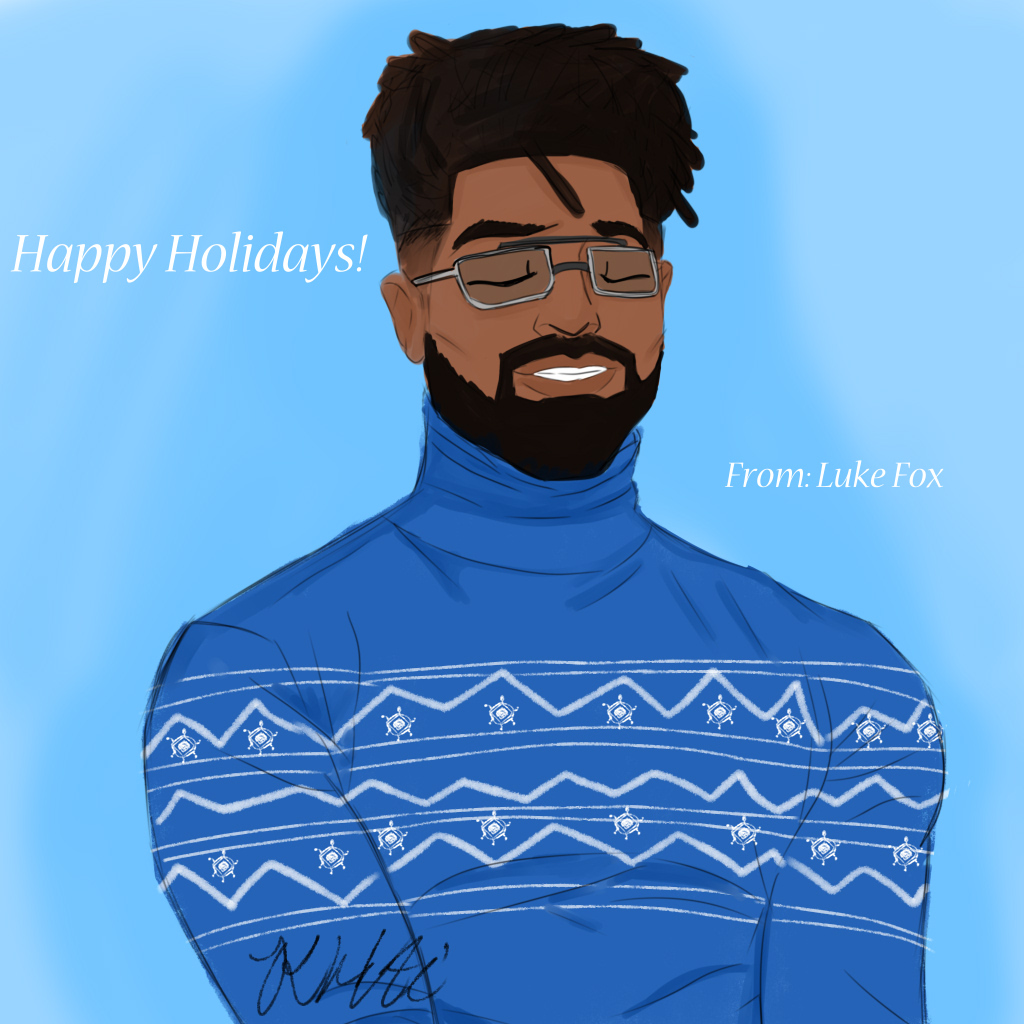 ScarletComett's tweet photo. Luke Fox wishes all of you a -
#HappyHolidays 💙
Happy Holidays from FOXTECH! This year for the holidays, the company will be providing thanksgiving dinner to anyone who needs it in Gotham. Coming RIGHT out of Luke's pockets.
|| #GivingSeason || #FOXTECH || https://t.co/GXp48TBoCC