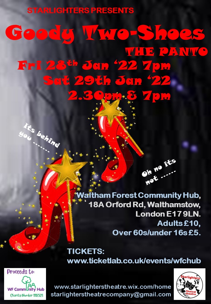 Its nearly Xmas, which means its nearly panto season .... oh yes it is!!  Starlighters are putting on Goody Two Shoes to raise money for <a href="/wfchub/">WF Community Hub</a> Tickets available here ticketlab.co.uk/events/wfchub#/   #panto #Christmas