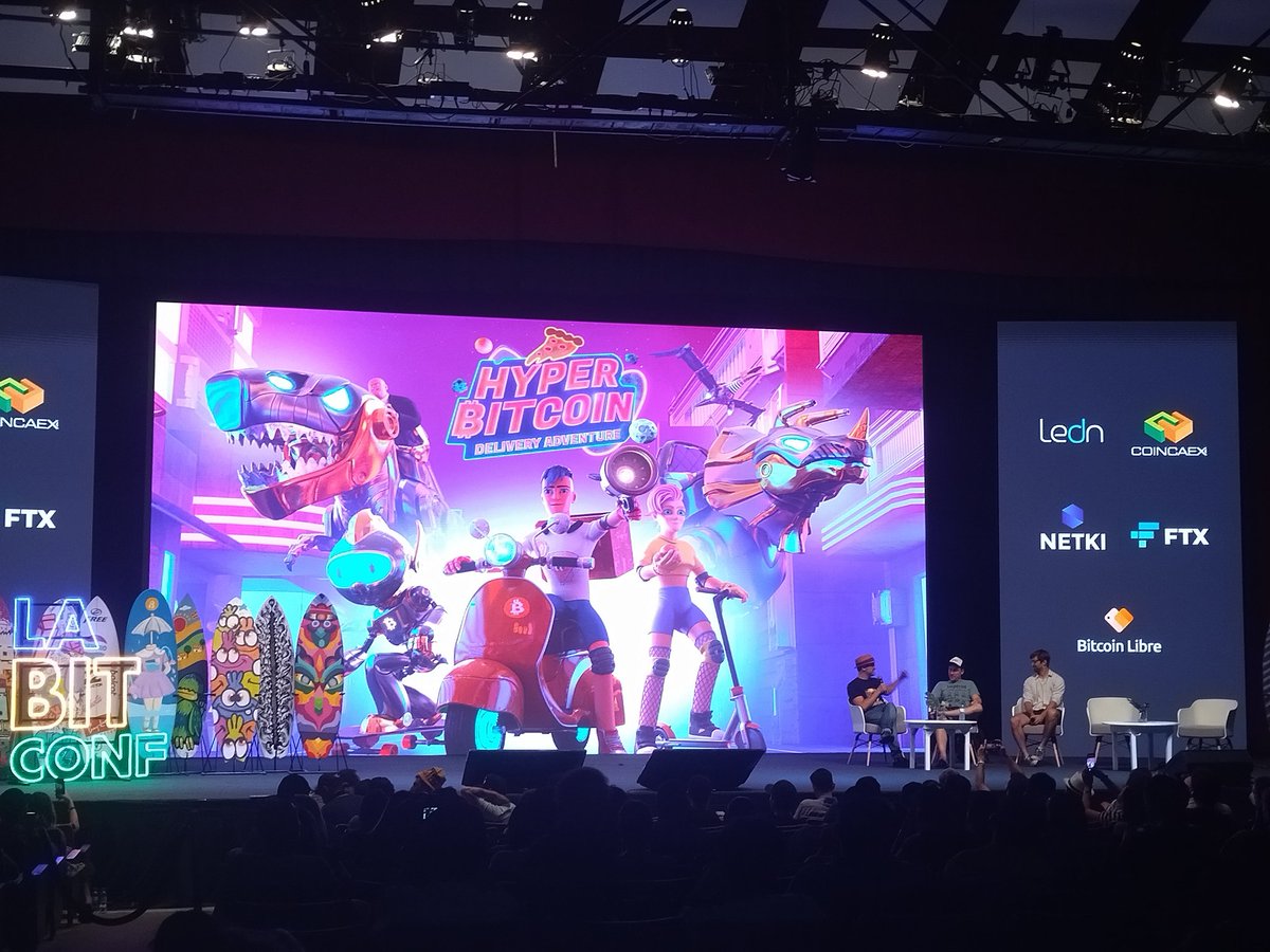 Alekaramayo04's tweet photo. Se hizo la presentación oficial!! de #Hyperbitcoin por Lucas Salvietti @DelafiaStudio en colaboración de Michael Tidwell #egamingindustry #NFTCommunity #LABITCONF #Bitcoin https://t.co/HgBMhYJKbK