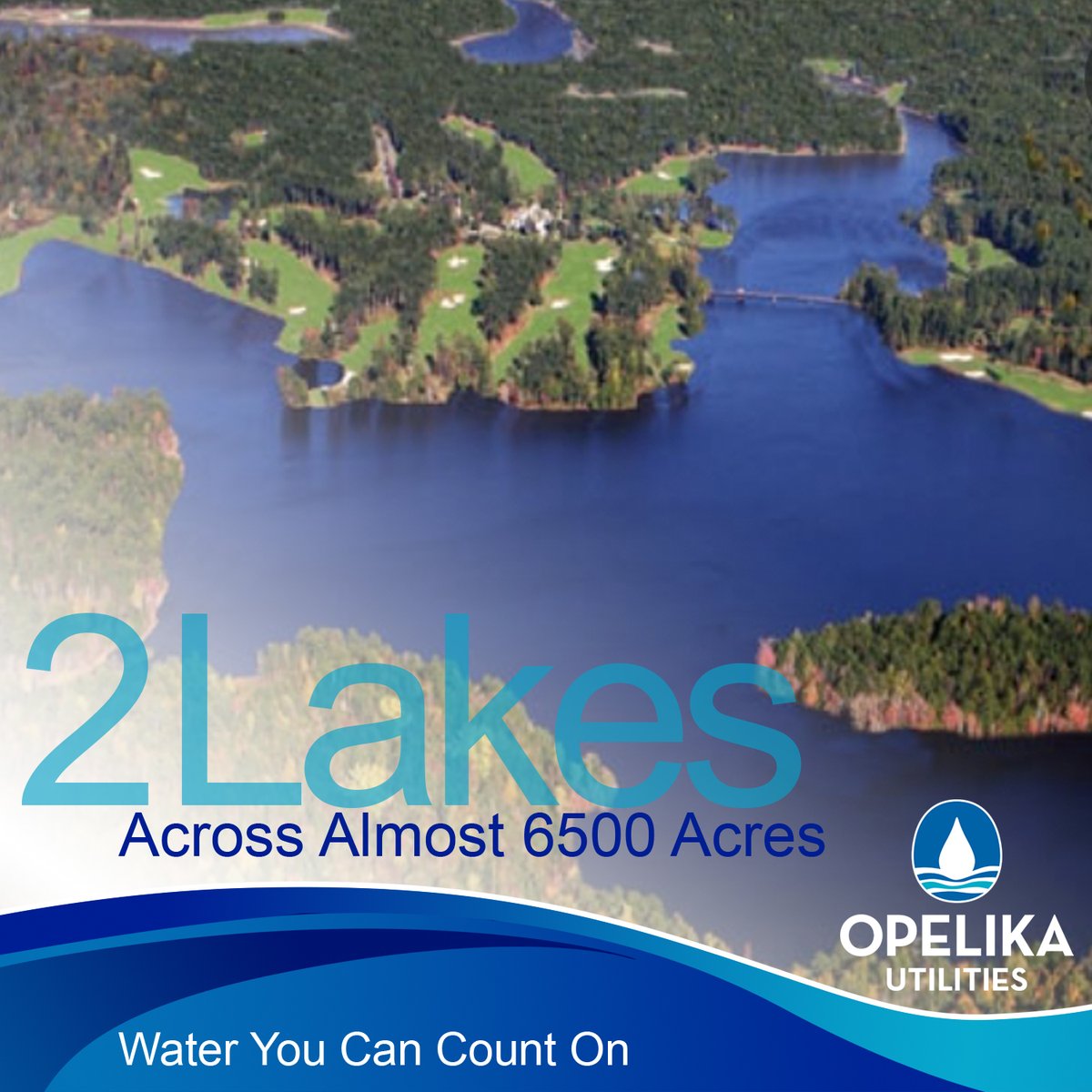 OpelikaWater's tweet photo. Do you know where your water comes from and #WhatItTakes to deliver it to your tap? Saugahatchee Lake and Lake Harding are the water sources for communities served by @OpelikaWater Utilities. #myopelika #OpelikaAL #WaterAtWork #ValueWater https://t.co/45vIzaTN9Z