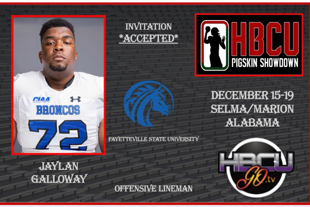 HbcuPigskin's tweet photo. Another outstanding pro prospect from Fayetteville State! Do we now officially have a pipeline from Marion/Selma, AL to FSU?!?! @jaylang324 https://t.co/qDQqm6DJ7I