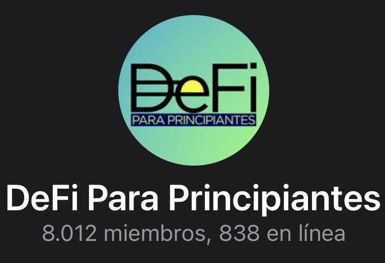 definovato's tweet photo. Al final llegamos a los 8k miembros en el grupo de Telegram.

Creo que es un hito en Latam 🥳

No te vamos a decir que comprar, hablamos de todas las redes y protocolos #DeFi y enseñamos gratis.

Algo bien debemos estar haciendo a pesar de las críticas no? 😉 https://t.co/Fe2CNySiWN