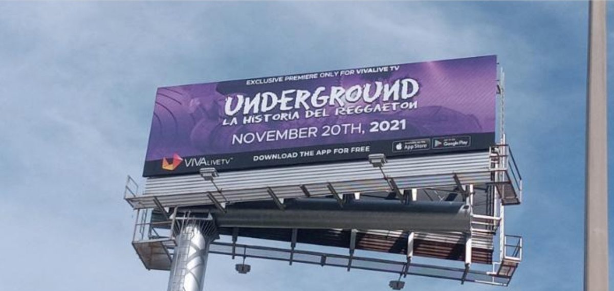 steadyb6's tweet photo. Looks like advertising for the new soon to be streaming series "Underground" has started by the group at @vivaentgroup. Download the free https://t.co/V7Rz7zkAuT app and check out the Promo. https://t.co/RNPsFVouR7
