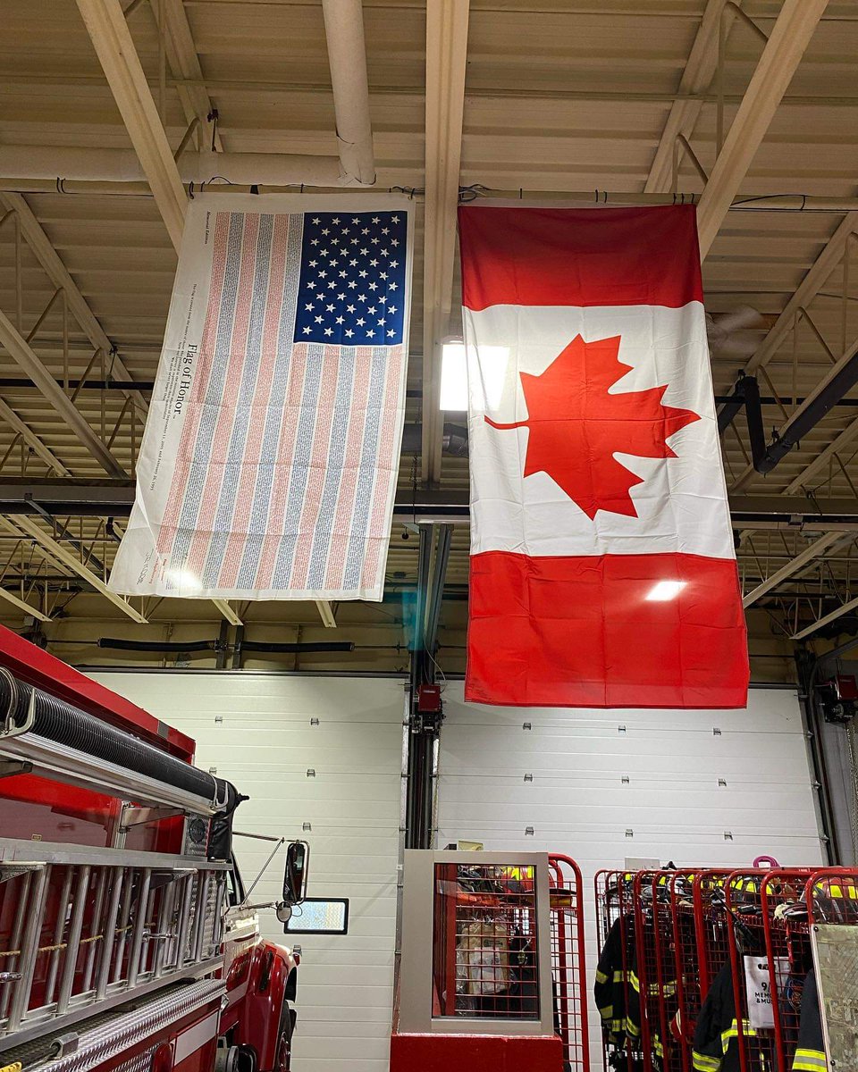 AndrewBBaird's tweet photo. LFD Lt Steinhoff just completed the NYC Marathon and returned with this and installed today in the Fire Hall. https://t.co/TMYIiSzp2h