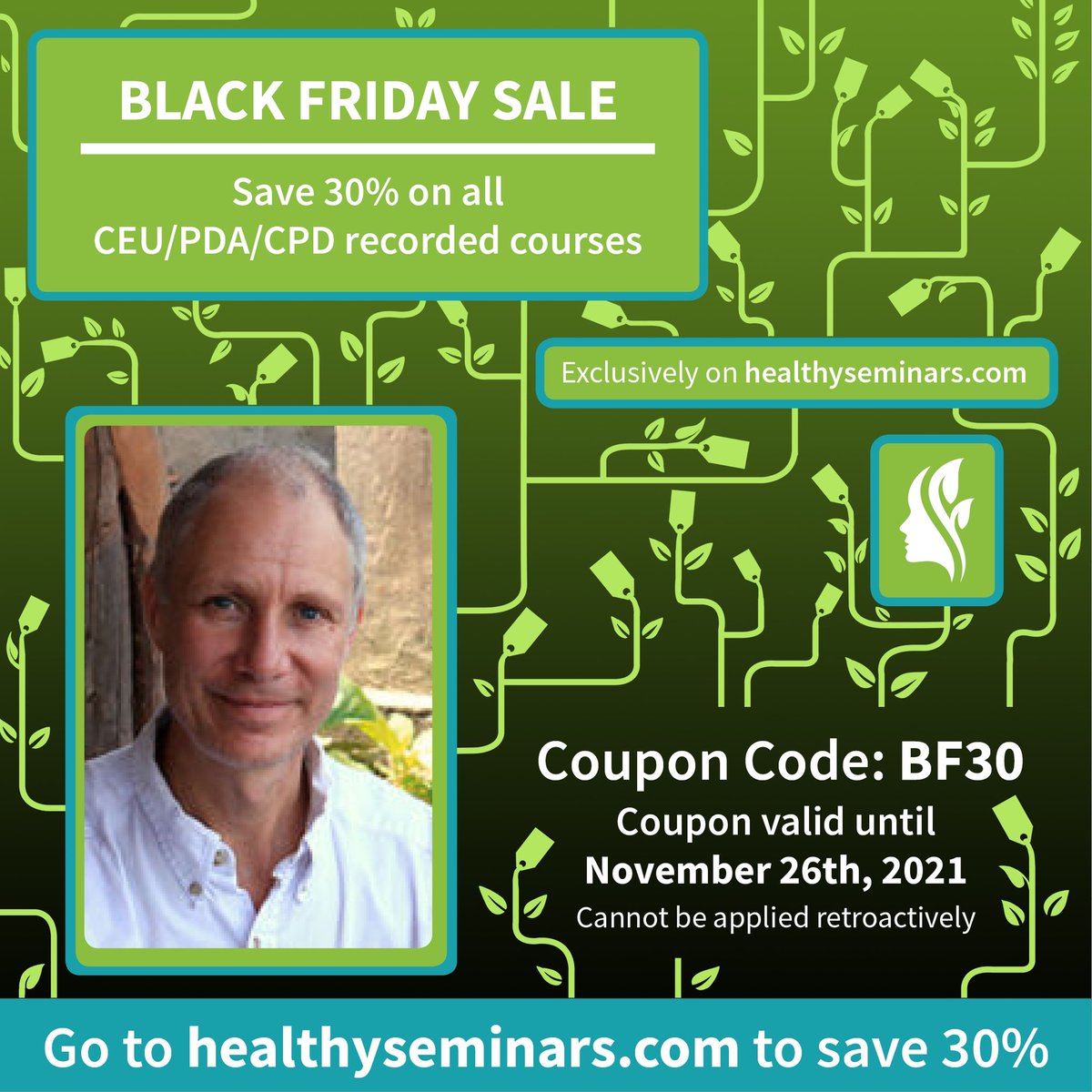 classicalpearls's tweet photo. Earn CEU/PDA with Heiner Fruehauf at 30% OFF

Our educational partner Healthy Seminars is offering 30% off all CEU/PDA courses for their annual Black Friday sale. Offer will be valid through November 26th! CODE AT CHECKOUT: BF30

Link: https://t.co/RQoH315osk https://t.co/hVCYWUnt7E