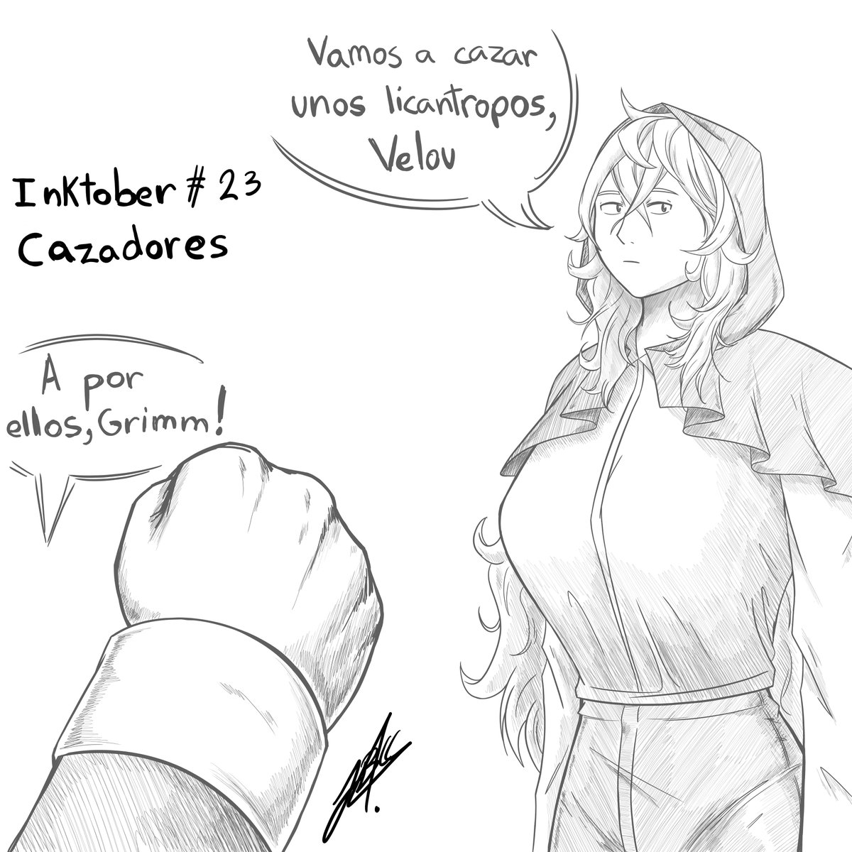 LuiLui_Art's tweet photo. Grimm and Velou from #HuntersGuildRedHood by @KawaguchiTw
#dibujodigital #Drawing #digitalart #digitalpainting #fanart #DigitalArtist #anime #art #Peru #artist #animefanart #animefanart #sketch #sketches #sketchart #ArtistOnTwitter #manga #shonen #Myheroacademia https://t.co/gkIApYjpIX