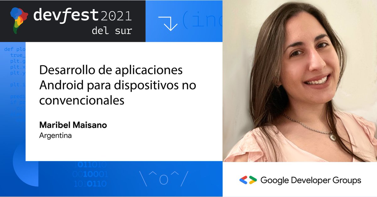 gdgbsas's tweet photo. Nuestra primera speaker confirmada!
Maribel Maisano del GDG Buenos Aires se suma al ¡DevFest del Sur! 💚😀
Estamos muy emocionados de que nos acompañe y compartir con ustedes su charla. @maribelmai
👉 https://t.co/kzC5KjMZL0 https://t.co/bB9SHrmMAQ