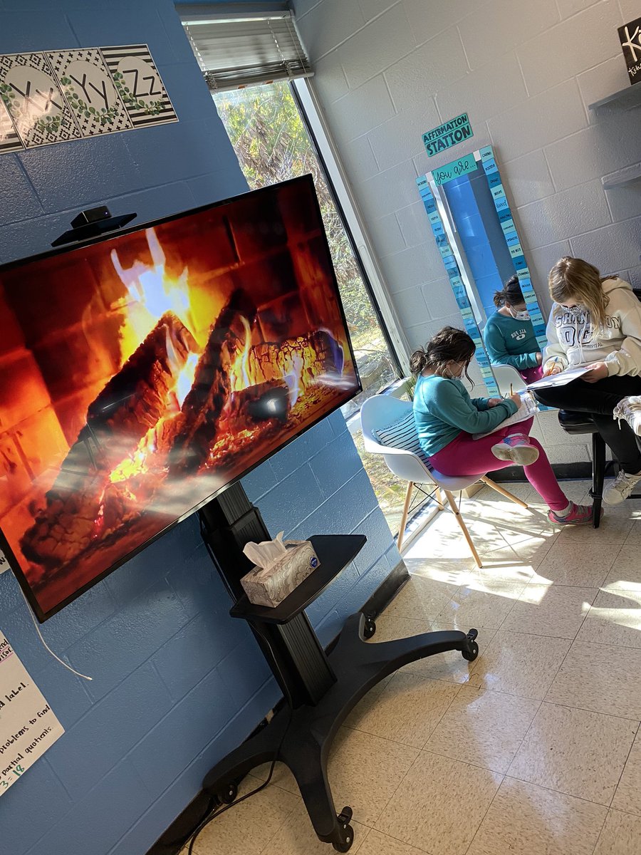namba1teacher's tweet photo. Math by the fire, cracking codes, and a yummy meal provided by our amazing  @RiverdalePTO make for a successful Friday! Hope everyone has a wonderful Thanksgiving Break! 🦃🧡 https://t.co/hJINuHtkfv