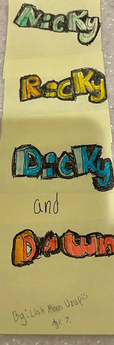 ZakAttack421's tweet photo. @NickyRickyDicky my daughter Lilah is a fan of your show and she made this! https://t.co/iNSD3xP4Fr