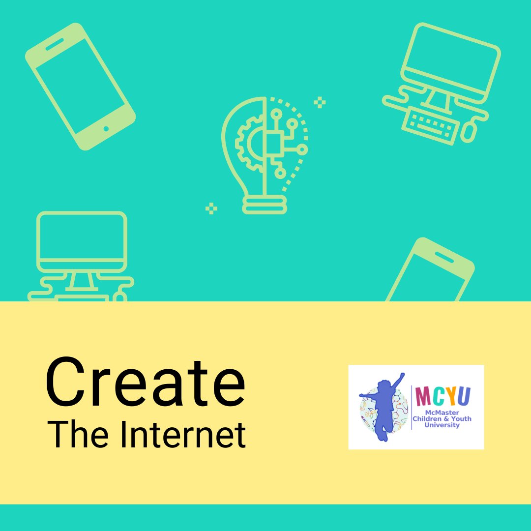 McMasterCYU's tweet photo. In the 21st century, the internet has become a part of our everyday lives. For this week's STEAM activity we're going to do a reflection about the internet. #QuestionDiscoverCreate #MCYUtechnology https://t.co/l6CvIdpH7B