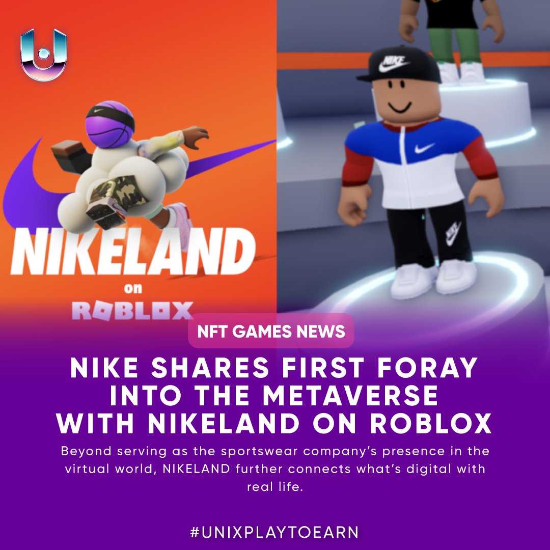 unixcorpgg's tweet photo. Nike Shares First Foray Into The Metaverse With NIKELAND On Roblox

Source: https://t.co/FN6wQnspvx

#unix #unixplaytoearn  #crypto #cryptoworld #nft #nftgames #playtoearn #blockchain #blockchaingaming #unixplaytoearn https://t.co/TuhltlNbek