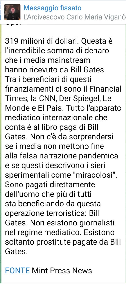 zazagab2's tweet photo. Il costo della propaganda per  i vaccini d'acqua santa 
#direzioneparadiso 

A LIBRO PAGA #CNN #FINACIALTIMES #LEMONDE #DERSPIEGEL ETC.

Chissà se anche #SanPietro è a busta paga di #BillGates https://t.co/rSdQl0GIOj
