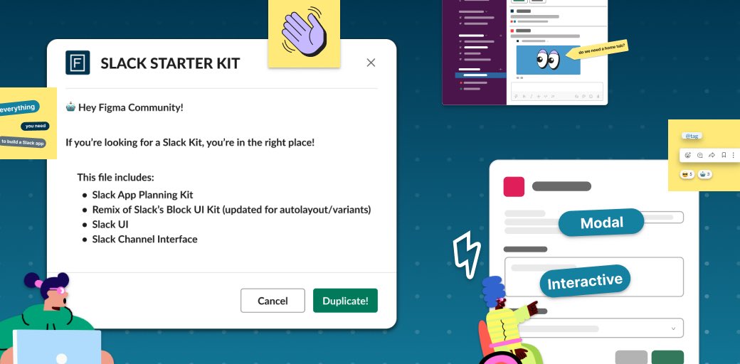FoundryMakes's tweet photo. Ever thought about creating a @SlackHQ app? Well, we have–and we’ve decided to share our process with the world!

Slack Starter Kit is a new @figmacommunity file that gives your team space for ideation and creativity.

Let's see what you make! https://t.co/QBwSZQJUlu

#Slack #App https://t.co/0So3cVp48I