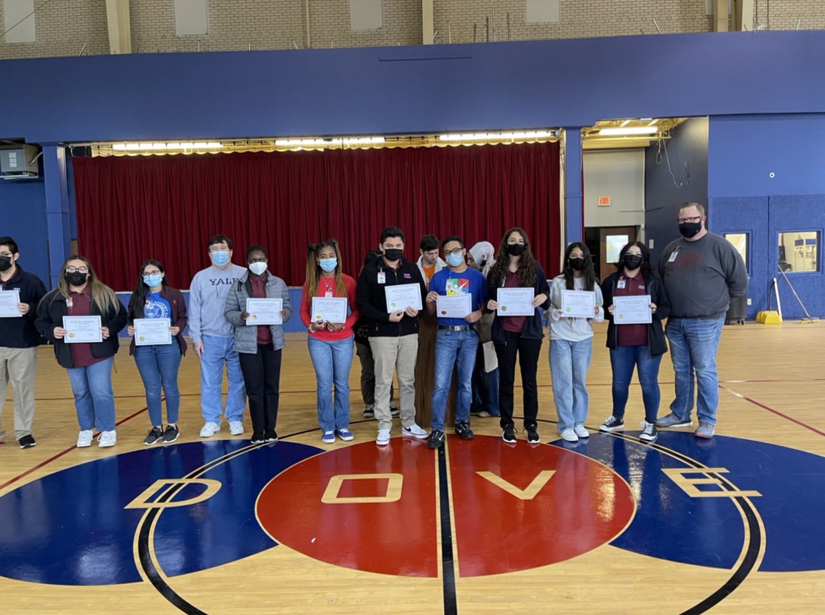 dsahsokc's tweet photo. Award assembly was a success! Great job and thank you to all students and staff! #schoolofcharacter #doveschools #respectful #collegeprep #stemhighschool #Steam #corevalues https://t.co/uIQiidBRdp