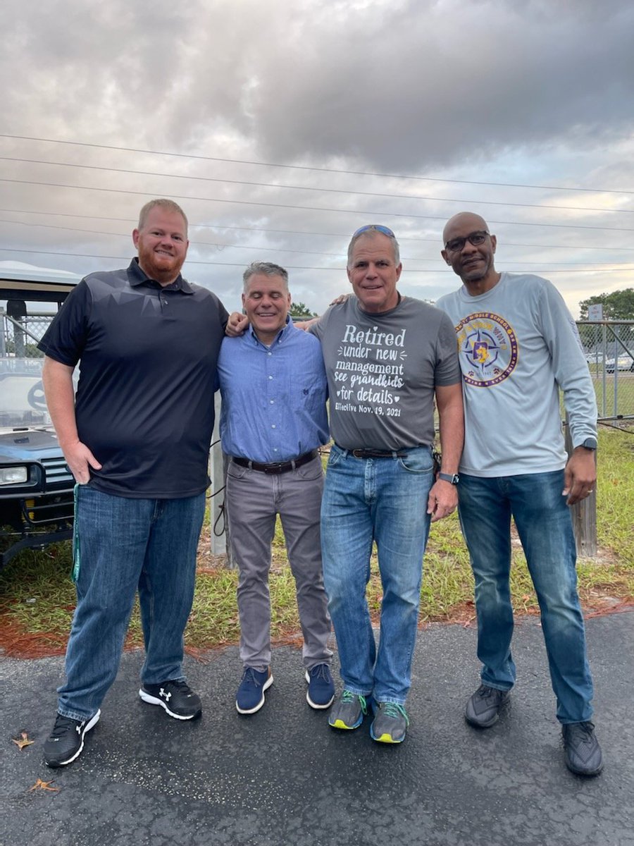 Was able to sneak up on Rick Markford today and wish him the best as he officially retires today!! Thank you for your service to education my friend. Enjoy your time with your family and your time on the water. #OnToTheNextJourney