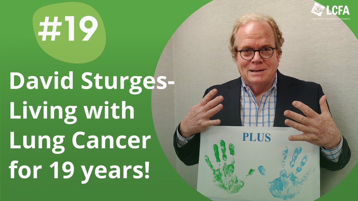 lcfamerica's tweet photo. LCFA co-founder David Sturges has been #livingwithlungcancer for 19 years! Take a moment this #LCAM to see how #research is making #patients, like David and others to live fulfilling lives. #LCAM2021 https://t.co/rr4BZQ1htm https://t.co/ACbAsugrb2