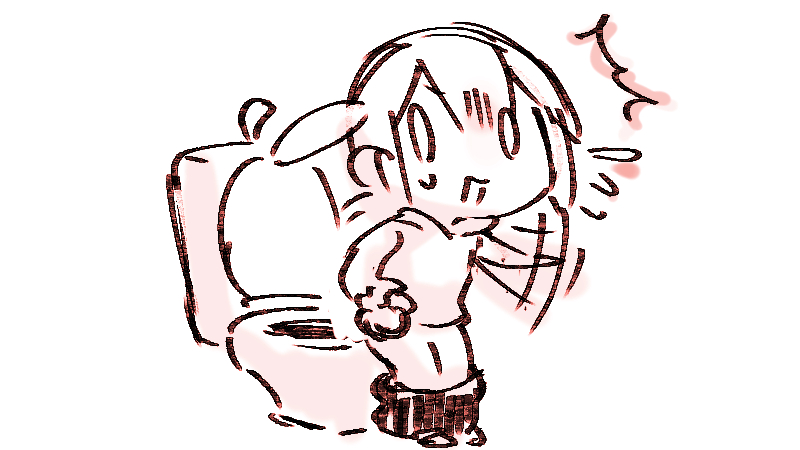 トイレでふこーとしてるときにじしんやめてー💦びっくりしたー🚽 