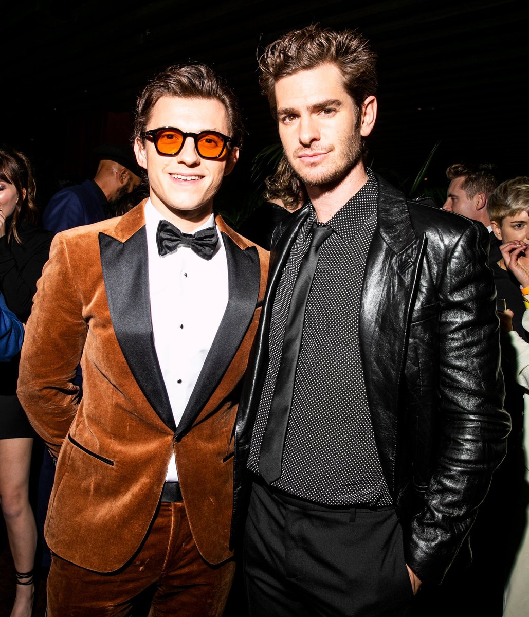 nacaomarvell's tweet photo. 🥵 Tom Holland e Andrew Garfield no evento da GQ. https://t.co/tx1IBKenmQ