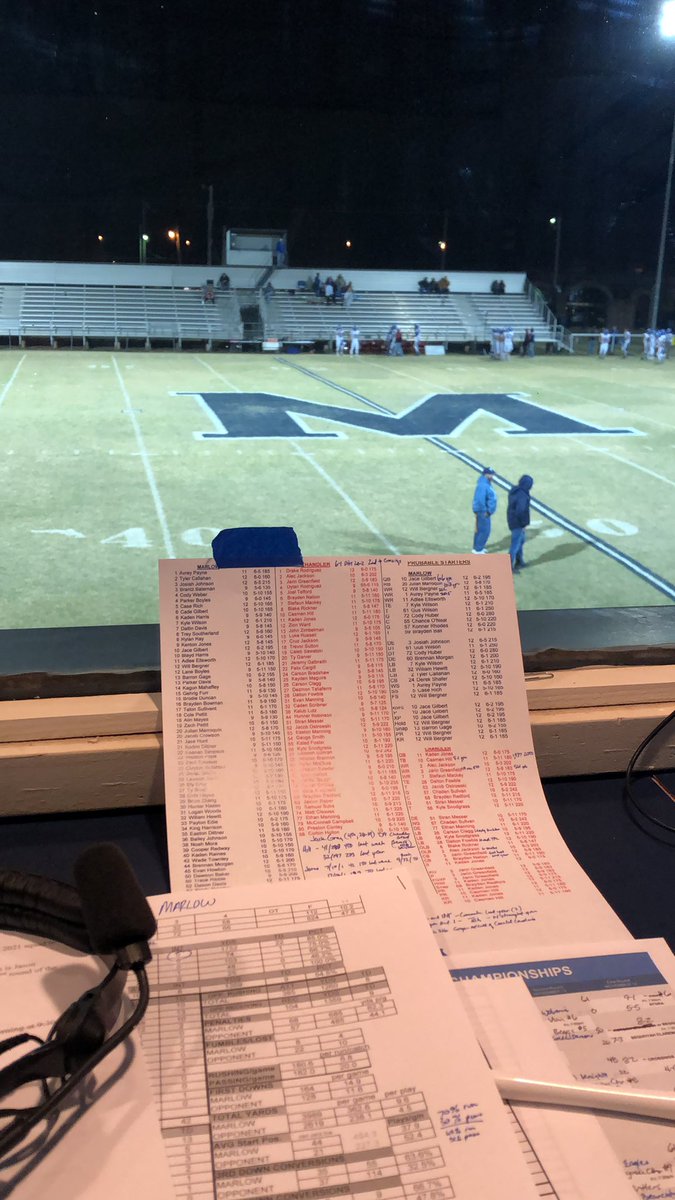 KFXI Foxy 92. Marlow vs. Chandler! Here we go! #okpreps