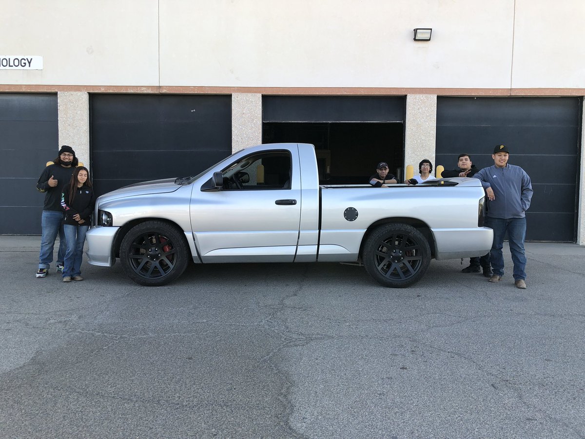 AutoTechFred's tweet photo. Lowering springs on the front and rear of a #DodgeViper powered #RamSRT10. Yes! The #AutomotiveTechnology students @OurCareerCenter handled it with ease. @YsletaISD @YsletaISDCTE @Riverside_YISD @BrendaChR1 @fmarquez100 @Auto2Y https://t.co/3kcOKRAhJZ