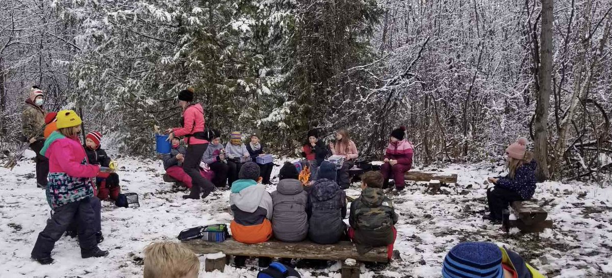 library_GPS's tweet photo. Feels so good to get the students back to the Nonquon @DDSB_OutdoorEd There is nothing better than the great outdoors and a chickadee feeling. @Greenbank_PS https://t.co/pLUicZO1it