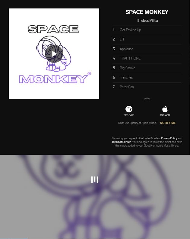 RealtimelessM's tweet photo. Protect The Energy!! Maintain Good Vibes!! 
WHOLE E.P LANDIN... in 3...2...... 
Pre-Save / Pre - Add - Link Below  
https://t.co/uQOUtX6YWw
#NEWNEW #SOONSOON #SPACEMONKEY https://t.co/hp3Eq7xljY