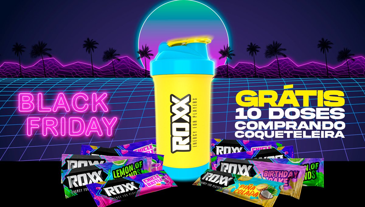 lolo_streaming's tweet photo. BLACK FRIDAY - COQUETELEIRA ROXX 
Compre 1 coqueteleira e leve grátis 10 doses únicas sortidas! https://t.co/fNp6FfxAtc