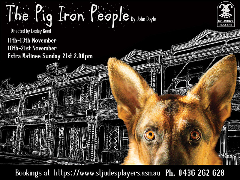 John Doyle's "THE PIG IRON PEOPLE" is a brutally observant, yet poignant Australian play revealing an Australia we all recognise. Presented by St Judes Players in Brighton. LAST SHOWS THIS WEEKEND: Extra Sunday 2pm matinee. Info: theatreguide.com.au #theatre <a href="/whatsoninad/">Whats on in Adelaide</a>