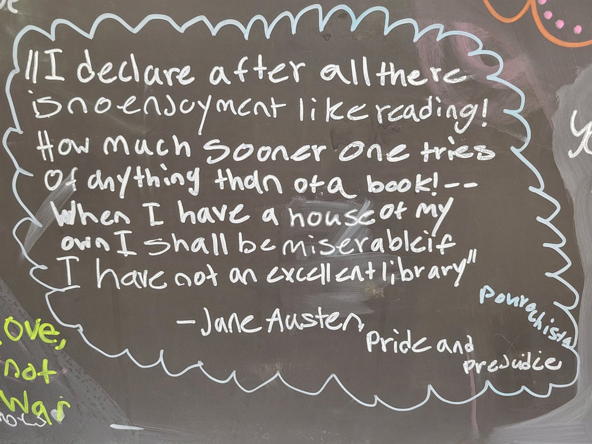 LovinLit_atCrHS's tweet photo. My Ss filled our Reading Graffiti wall w quotes from their favorite books & it's only November! Time to clear it & start new, heading into marking pd 2. An idea from @donalynbooks #readinginthewild π @AACountySchools #AACPSawesome https://t.co/DDAj2qeQil