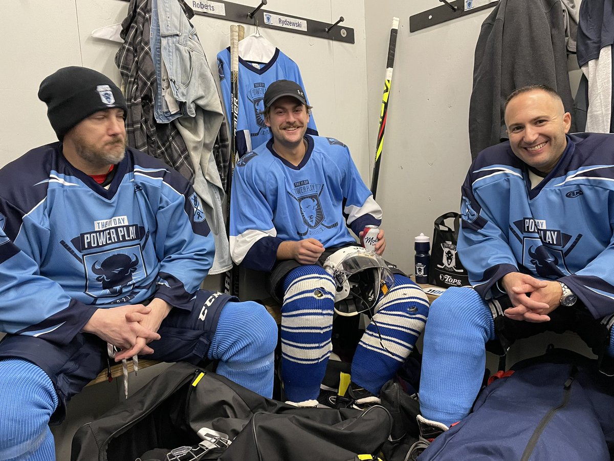 CalderCup08's tweet photo. Getting ready for team #crosscheckcancer community shift at the @11DayPowerPlay over here at @RiverWorksBFLO https://t.co/87nFPLK7iA