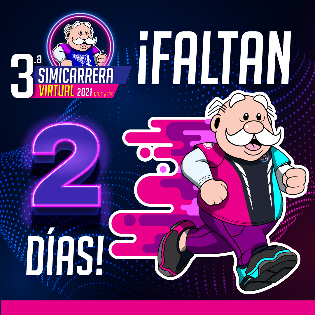 simicarreras's tweet photo. ¡Faltan 2 días para disfrutar de la 3.a #SimicarreraVirtual 2021! ¿Ya estás listo? https://t.co/m8gTjH199V