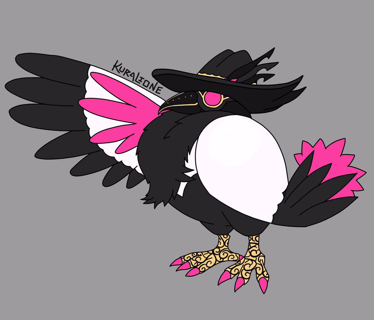 kuralione's tweet photo. #빌런투킬 #VillainToKill #Pokemon 
 Pokemon!Crow = Honchkrow 
Crow is a boss~
(Traced &amp; modified) https://t.co/WsVhuuf73x