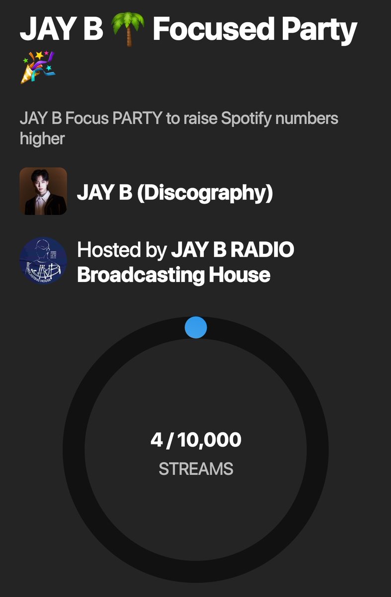 radiojayb's tweet photo. JAY B 🌴 Focus Party🎉 @renaissanceapp
to raise spotify numbers higher 🔥

Join the party in the link below or use the QR code then create your own playlist with JAY B song's 

https://t.co/dKmIQvyHOH

@jaybnow_hr #JAYB 
#ジェボム #재범
 @H1GHRMUSIC @GOT7Official #GOT7 https://t.co/10mNYwspHA
