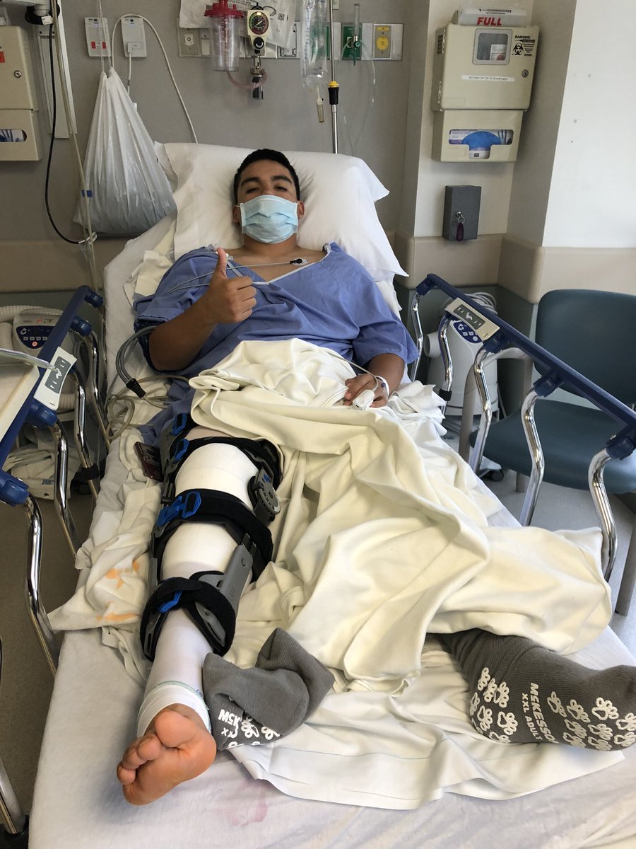 EsquivelJoey's tweet photo. Surgery was a success. Now it’s time for the road to recovery🙏🏼💪🏼 https://t.co/gYIBq5nxA1
