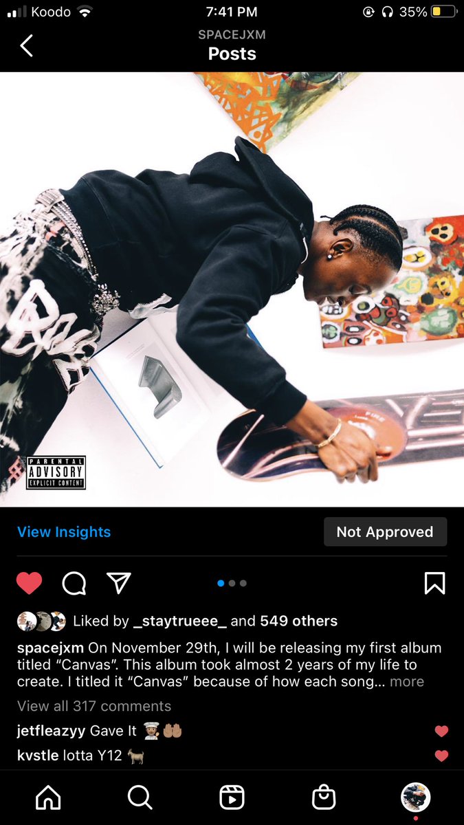jxmspace's tweet photo. On November 29th, I’ll be releasing my first full length album; “Canvas”.
11 sounds, no skips.

We do this with no help, only yours.

Thank you to everyone who played a part in the development of this project.

#toronto #y12 #doubledouze https://t.co/gfyb7oliO9