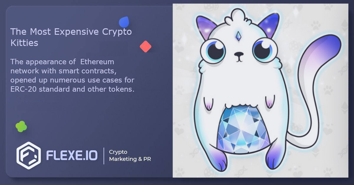 Flexe_io's tweet photo. 👉 The Most Expensive Crypto Kitties 👇
✔ Numerous industries were affected by the encroaching development and use case application of smart contracts. The gaming industry was not left aside.
https://t.co/yic0APHPL2
#flexe, #nft https://t.co/kGGp4VYLTi