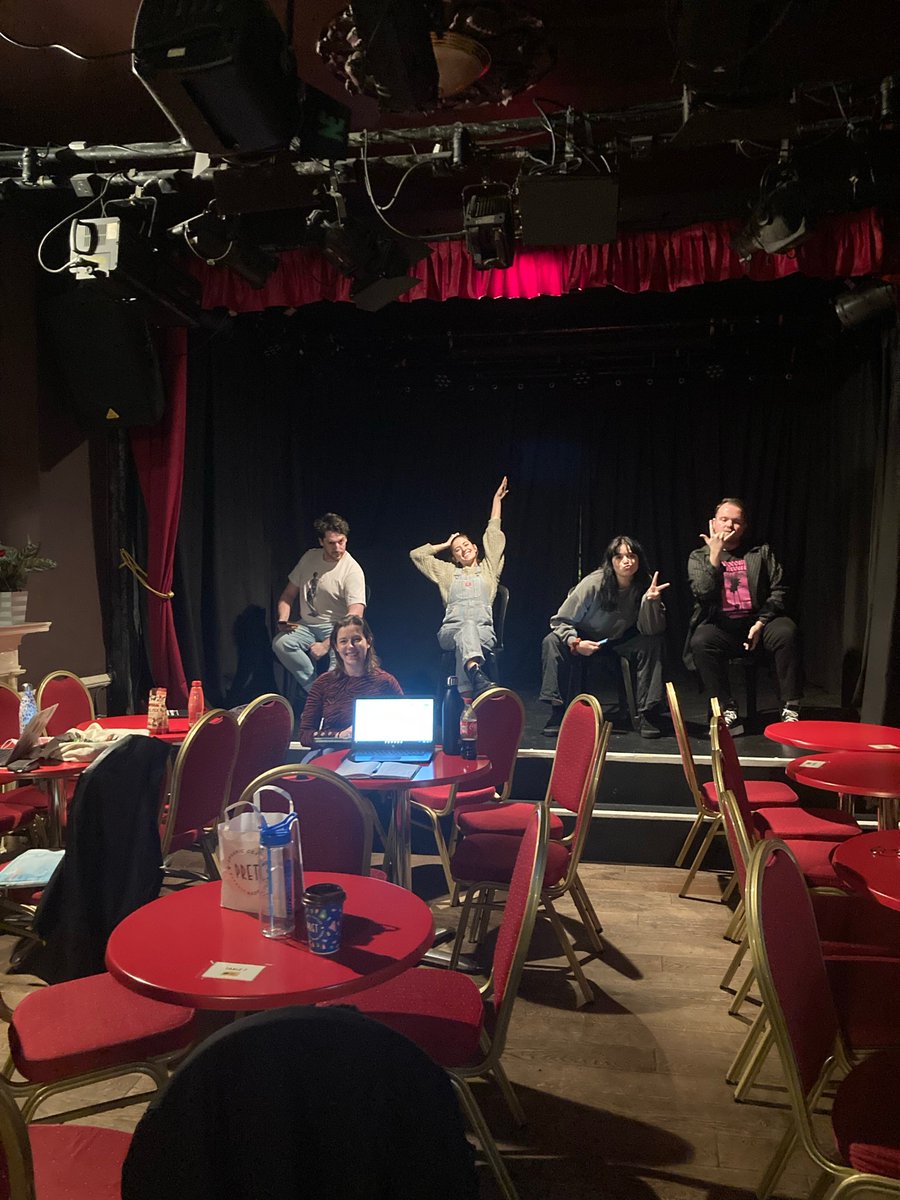 AliceFrankham's tweet photo. So proud of this bunch! First couple of shows were absolute belters 🎉Get down to @NewsRevue  @CanalCafe  every Thurs-Sat at 9:30pm and Sun at 9pm for some topical festive frolicks -it’s pretty damn hilarious even if I do say so myself 💁🏻‍♀️ https://t.co/U0qKoFc4Xz