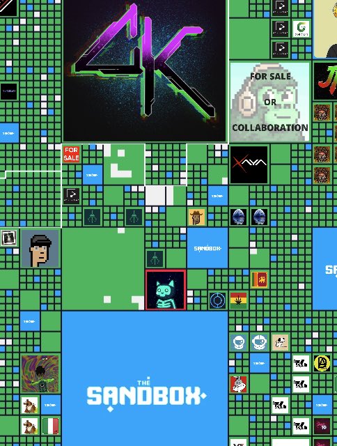 mutantcats's tweet photo. What was that…?👀

Was it the Mutant Cats DAO paying 100 ETH for Sandbox land near @BoredApeYC and @CyberKongz ?
Check out the plot at (-120, 132)!👀 https://t.co/QfFJyKl3i0