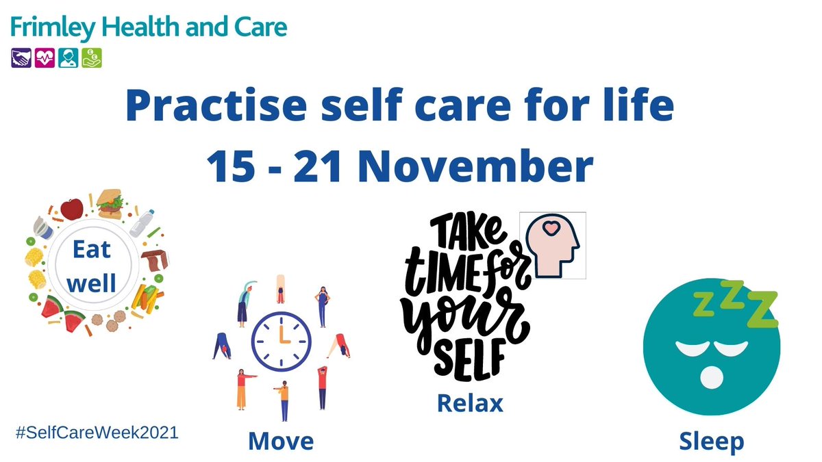 Being active, eating well, making time for yourself and sleeping well can all boost mental wellbeing. This #selfcareweek2021 make a start to practise self care – it’s never too late! 
#selfcareweek2021 #selfcare #practiceselfcare