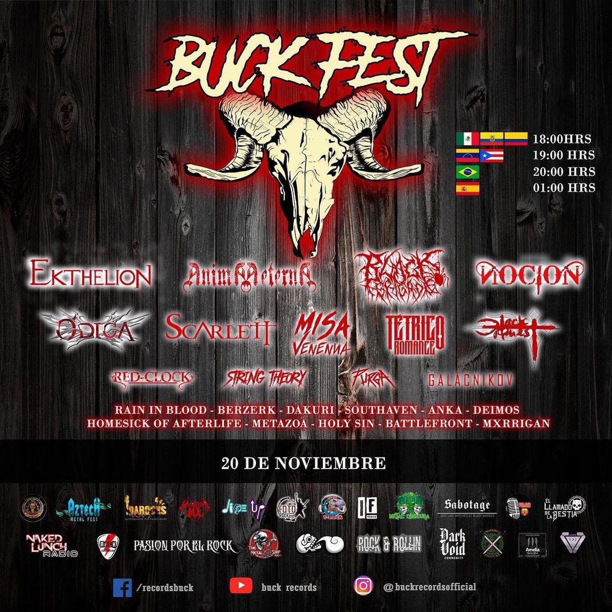 Stt_Mx's tweet photo. #ScarlettLegion Are you ready?
Mañana a partir de las 18:00 horas.
Gracias a los medios por ayudar a difundir y apoyar el metal nacional. 🇲🇽
#stream #metal #rock #music #buckfest #festival #countdown #mexico #metalméxicano https://t.co/hMsos1Qs0n