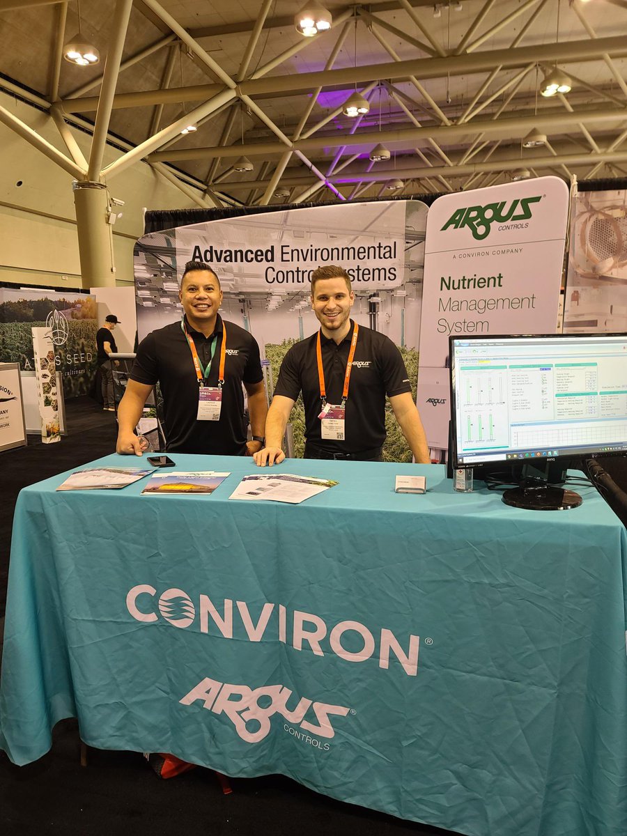Conviron's tweet photo. Had an amazing first day @liftandco expo in Toronto. We look forward to seeing you at booth 2028. #conviron #arguscontrols #cannabisindustry https://t.co/7RCzJh9CF7